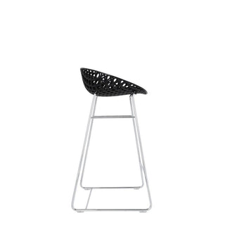 Kartell Smatrik stool with chromed legs for indoor use - Buy now on ShopDecor - Discover the best products by KARTELL design