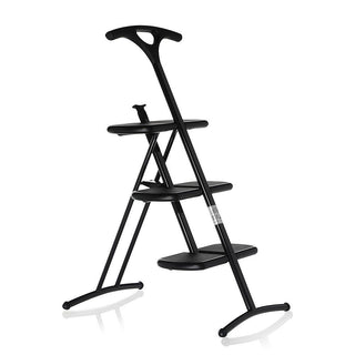 Kartell Tiramisù folding step ladder with steel structure Kartell Black 09 - Buy now on ShopDecor - Discover the best products by KARTELL design