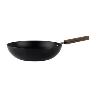 KnIndustrie Black Pasta Pan/Wok - black 28 cm - 11.03 inch - Buy now on ShopDecor - Discover the best products by KNINDUSTRIE design