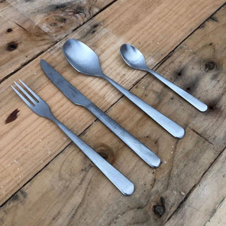 KnIndustrie Foo'd Set 24 cutlery - stonewashed steel - Buy now on ShopDecor - Discover the best products by KNINDUSTRIE design
