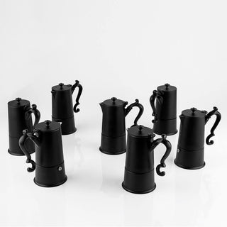 KnIndustrie Lady Anne Black Moka 4 black aluminum cups - Buy now on ShopDecor - Discover the best products by KNINDUSTRIE design