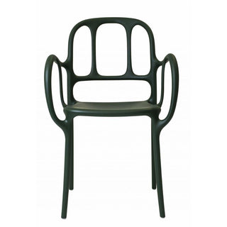 Magis Milà stacking chair Magis Dark green 1556C - Buy now on ShopDecor - Discover the best products by MAGIS design