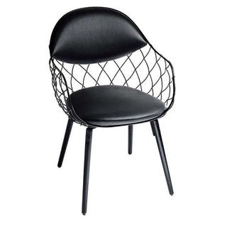 Magis Piña armchair Magis Black ash/Black/Real black leather - Buy now on ShopDecor - Discover the best products by MAGIS design