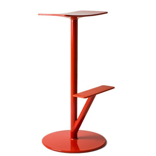 Magis Sequoia high stool h. 76 cm. Magis Coral red 5259 - Buy now on ShopDecor - Discover the best products by MAGIS design