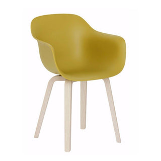 Magis Substance armchair in ash Magis Mustard/Natural ash - Buy now on ShopDecor - Discover the best products by MAGIS design