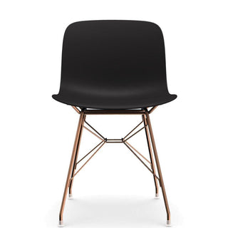 Magis Troy Wireframe chair in polypropylene with copper structure Magis Black 1763C - Buy now on ShopDecor - Discover the best products by MAGIS design