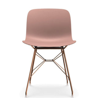 Magis Troy Wireframe chair in polypropylene with copper structure Magis Pink 1629C - Buy now on ShopDecor - Discover the best products by MAGIS design
