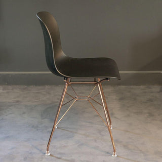 Magis Troy Wireframe chair in white polypropylene with copper structure - Buy now on ShopDecor - Discover the best products by MAGIS design