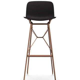 Magis Troy Wireframe high stool in polypropylene with copper structure h. 102 cm. Magis Black 1763C - Buy now on ShopDecor - Discover the best products by MAGIS design