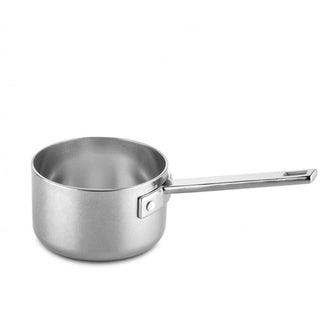 Mepra Attiva Vintage casserole one handle with lid diam. 14 cm. pewter - Buy now on ShopDecor - Discover the best products by MEPRA design