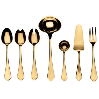 Mepra Dolce Vita 7-piece full serving set Mepra Gold - Buy now on ShopDecor - Discover the best products by MEPRA design