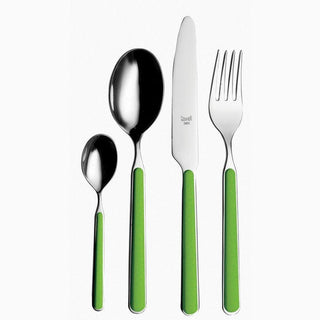 Mepra Fantasia 24-piece flatware set Mepra Fantasia Apple Green - Buy now on ShopDecor - Discover the best products by MEPRA design