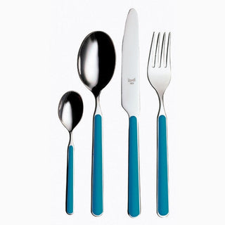 Mepra Fantasia 24-piece flatware set Mepra Fantasia Petroleum - Buy now on ShopDecor - Discover the best products by MEPRA design