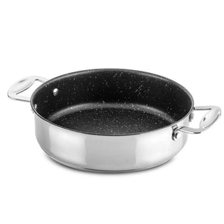 Mepra Glamour Stone frying pan two handles with lid diam. 26 cm. - Buy now on ShopDecor - Discover the best products by MEPRA design