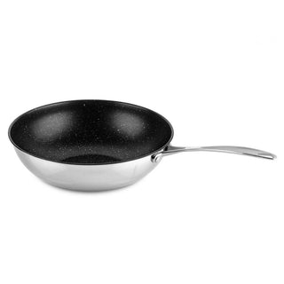 Mepra Glamour Stone wok with lid diam. 30 cm. - Buy now on ShopDecor - Discover the best products by MEPRA design
