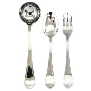 Mepra Leonardo 3-piece serving set stainless steel - Buy now on ShopDecor - Discover the best products by MEPRA design
