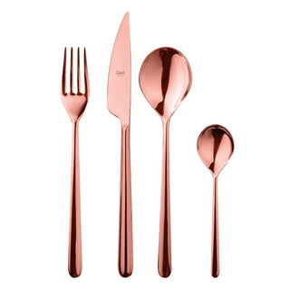 Mepra Linea 24-piece flatware set Mepra Bronze - Buy now on ShopDecor - Discover the best products by MEPRA design