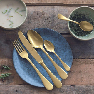 Mepra Michelangelo Vintage 5-piece flatware set pewter - Buy now on ShopDecor - Discover the best products by MEPRA design