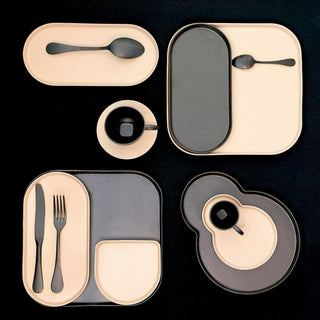 Mepra Michelangelo Vintage 5-piece flatware set pewter - Buy now on ShopDecor - Discover the best products by MEPRA design