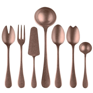 Mepra Michelanelo Vintage 7-piece full serving set pewter Mepra Bronze Pewter - Buy now on ShopDecor - Discover the best products by MEPRA design