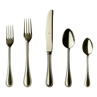 Mepra Perla 5-piece flatware set Mepra Champagne - Buy now on ShopDecor - Discover the best products by MEPRA design