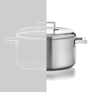 Mepra Stile by Pininfarina casserole two handles diam. 24 cm. stainless steel - Buy now on ShopDecor - Discover the best products by MEPRA design