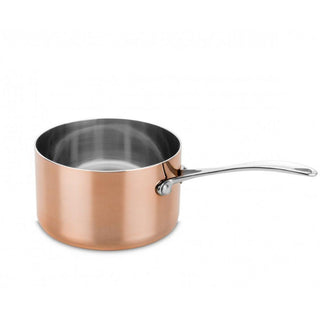 Mepra Toscana Copper casserole one handle with lid diam. 16 cm. - Buy now on ShopDecor - Discover the best products by MEPRA design