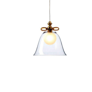 Moooi Bell Lamp Small suspension lamp with gold bow Transparent - Buy now on ShopDecor - Discover the best products by MOOOI design