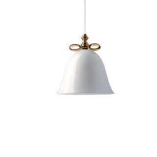 Moooi Bell Lamp Small suspension lamp with gold bow White - Buy now on ShopDecor - Discover the best products by MOOOI design