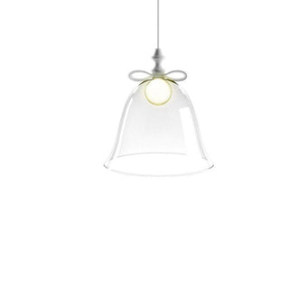 Moooi Bell Lamp Small suspension lamp with white bow Transparent - Buy now on ShopDecor - Discover the best products by MOOOI design
