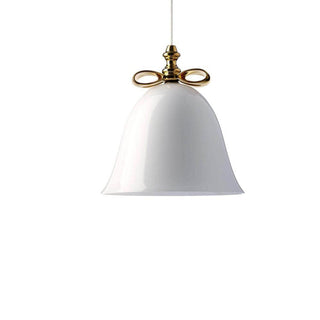 Moooi Bell Lamp suspension lamp with gold bow and lampshade White - Buy now on ShopDecor - Discover the best products by MOOOI design
