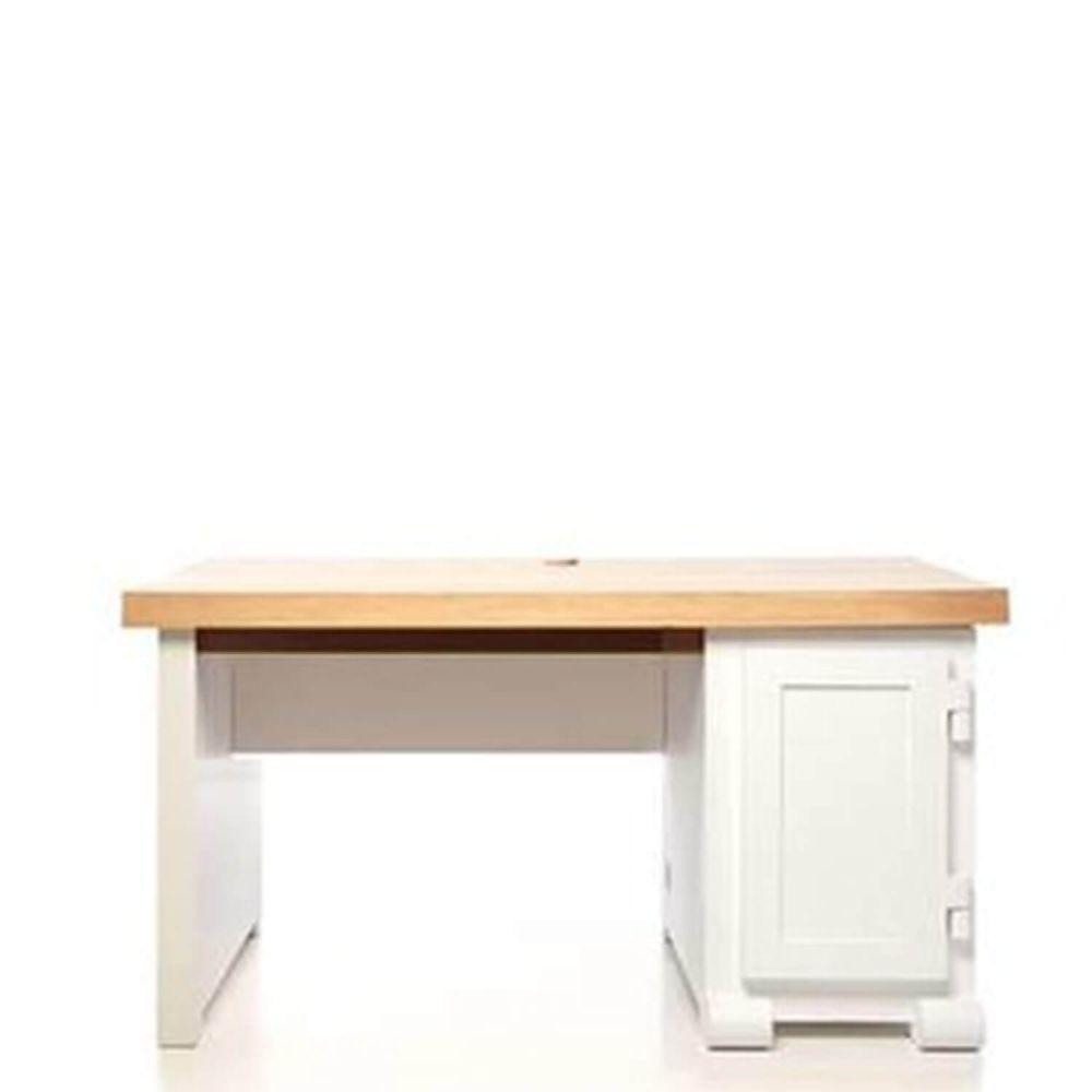 Moooi Paper Desk 140 with cabinet on the left wood and white paper ...