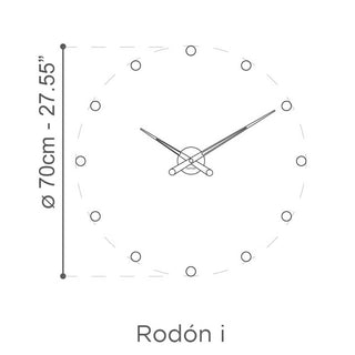 Nomon Rodòn I wall clock steel - Buy now on ShopDecor - Discover the best products by NOMON design