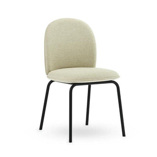 Normann Copenhagen Ace chair full upholstery black steel Normann Copenhagen Ace Main Line flax MLF20 - Buy now on ShopDecor - Discover the best products by NORMANN COPENHAGEN design