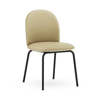 Normann Copenhagen Ace chair full upholstery black steel Normann Copenhagen Ace Ultra Leather Honey 41572 - Buy now on ShopDecor - Discover the best products by NORMANN COPENHAGEN design