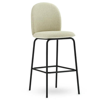 Normann Copenhagen Ace stool full upholstery black steel and seat h. 75 cm. Normann Copenhagen Ace Main Line flax MLF20 - Buy now on ShopDecor - Discover the best products by NORMANN COPENHAGEN design