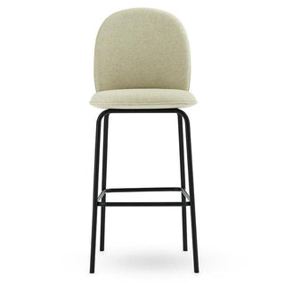 Normann Copenhagen Ace stool full upholstery black steel and seat h. 75 cm. - Buy now on ShopDecor - Discover the best products by NORMANN COPENHAGEN design