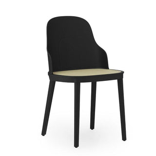 Normann Copenhagen Allez polypropylene chair with molded wicker seat Normann Copenhagen Allez Black - Buy now on ShopDecor - Discover the best products by NORMANN COPENHAGEN design