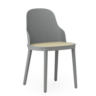 Normann Copenhagen Allez polypropylene chair with molded wicker seat Normann Copenhagen Allez Grey - Buy now on ShopDecor - Discover the best products by NORMANN COPENHAGEN design