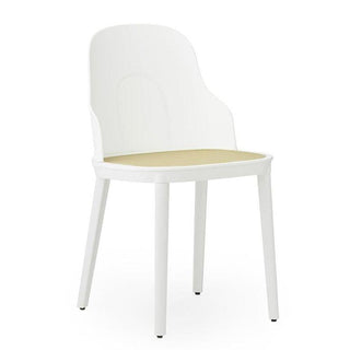 Normann Copenhagen Allez polypropylene chair with molded wicker seat Normann Copenhagen Allez White - Buy now on ShopDecor - Discover the best products by NORMANN COPENHAGEN design