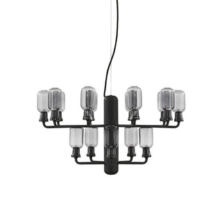Normann Copenhagen Amp Chandelier Small pendant lamp diam. 60 cm. Normann Copenhagen Amp Smoke/Black - Buy now on ShopDecor - Discover the best products by NORMANN COPENHAGEN design