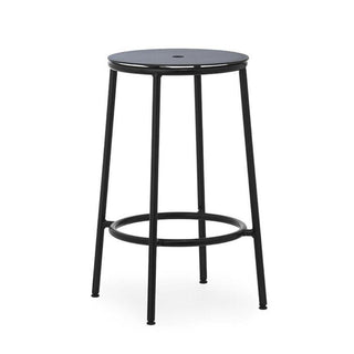 Normann Copenhagen Circa black steel stool h. 65 cm. - Buy now on ShopDecor - Discover the best products by NORMANN COPENHAGEN design