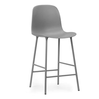 Normann Copenhagen Form steel bar chair with polypropylene seat h. 65 cm. Normann Copenhagen Form Grey - Buy now on ShopDecor - Discover the best products by NORMANN COPENHAGEN design