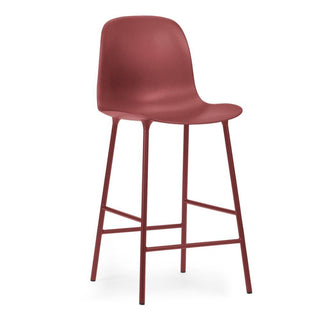 Normann Copenhagen Form steel bar chair with polypropylene seat h. 65 cm. Normann Copenhagen Form Red - Buy now on ShopDecor - Discover the best products by NORMANN COPENHAGEN design