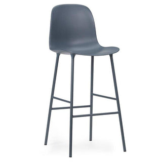 Normann Copenhagen Form steel bar chair with polypropylene seat h. 75 cm. Normann Copenhagen Form Blue - Buy now on ShopDecor - Discover the best products by NORMANN COPENHAGEN design
