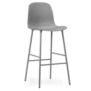 Normann Copenhagen Form steel bar chair with polypropylene seat h. 75 cm. Normann Copenhagen Form Grey - Buy now on ShopDecor - Discover the best products by NORMANN COPENHAGEN design