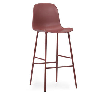 Normann Copenhagen Form steel bar chair with polypropylene seat h. 75 cm. Normann Copenhagen Form Red - Buy now on ShopDecor - Discover the best products by NORMANN COPENHAGEN design