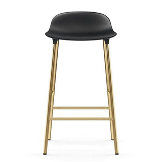 Normann Copenhagen Form brass bar stool with polypropylene seat h. 65 cm. - Buy now on ShopDecor - Discover the best products by NORMANN COPENHAGEN design