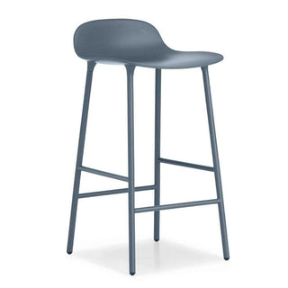 Normann Copenhagen Form steel bar stool with polypropylene seat h. 75 cm. Normann Copenhagen Form Blue - Buy now on ShopDecor - Discover the best products by NORMANN COPENHAGEN design