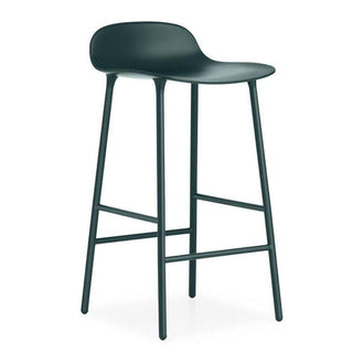 Normann Copenhagen Form steel bar stool with polypropylene seat h. 75 cm. Normann Copenhagen Form Green - Buy now on ShopDecor - Discover the best products by NORMANN COPENHAGEN design